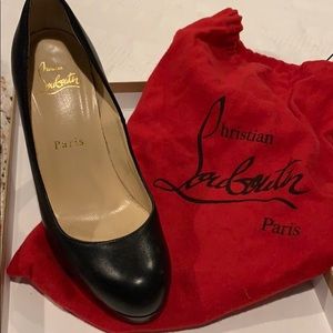 Christian louboutin Black platform heels